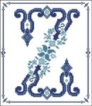 Decorative Blue Alphabet Z (image for) Decorative Blue Alphabet Z